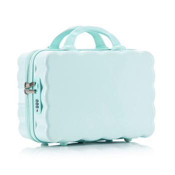 Пътуващ козметичен кейс от ABS+PC, ултралек и водоустойчив, с мокро/сухо разделение и полиестерна облицовка