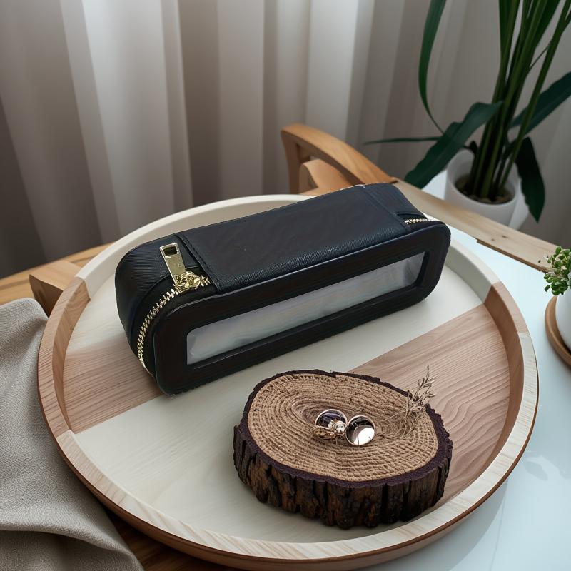 Utazási toalett-táska PVC-ből, poliészter béléssel, vízálló, lélegző, antibakteriális, ultra-könnyű, uniszex