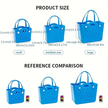 Τσάντα παραλίας EVA crossbody, Unisex - Αναψυχής ταξίδι, Μονόχρωμο σχέδιο, EVA επένδυση