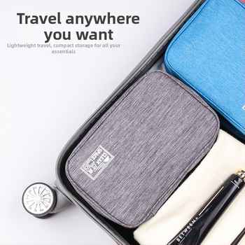 MAGPIE Τσάντα ταξιδιού για καλλυντικά με διαχωρισμό στεγνά-υγρά, αδιάβροχη, κυβικού σχήματος, κατιονικό υλικό, αποθήκευση καλλυντικών και προϊόντων περιποίησης δέρματος