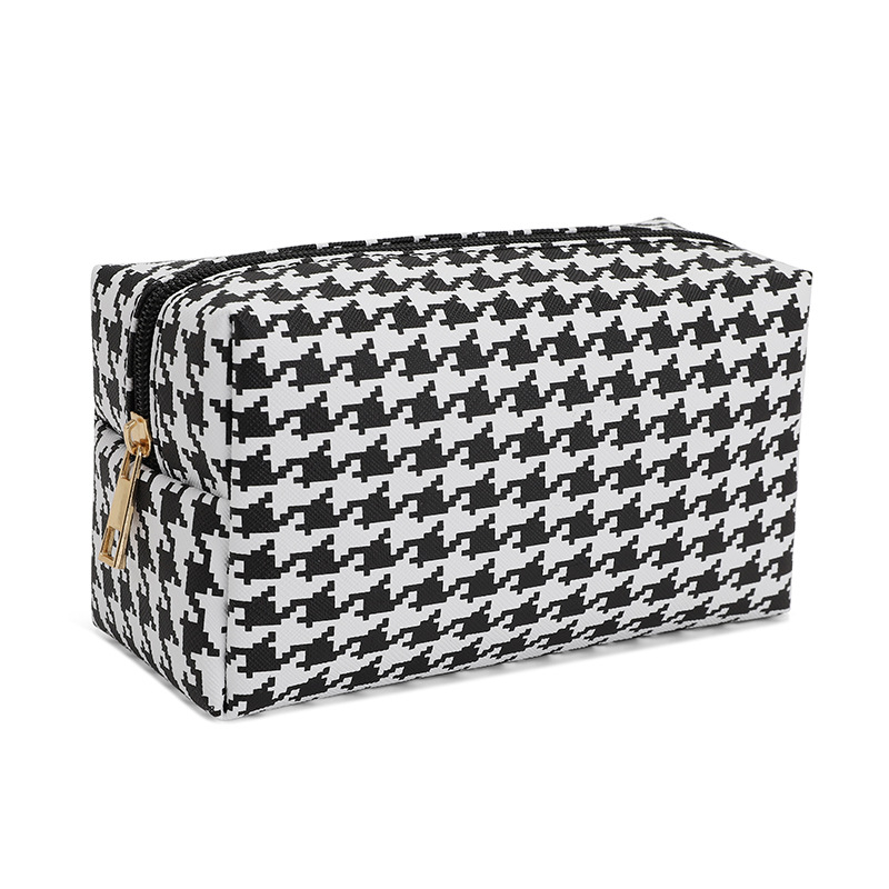 PU kozmetička torbica s leopardim uzorkom, velik kapacitet, podstava od poliestera, unisex.