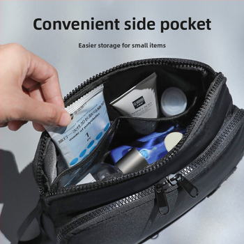 Мъжки несесер за тоалетни принадлежности със мокро/сухо разделение и водоустойчиво съхранение — преносим за пътуване