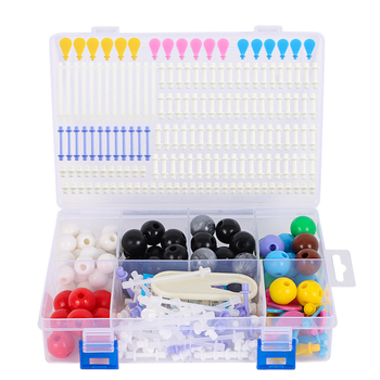 Молекулен модел на структурата, топка-пръчка модел, демонстративно учебно помагало за органични молекули в кристална форма, пластмаса, 540 g