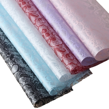 Han Su χαρτί για μπουκέτα, αδιάβροχο μοτίβο, εκτύπωση με μελάνι, εξωτερική συσκευασία, μάρκα Full Margin