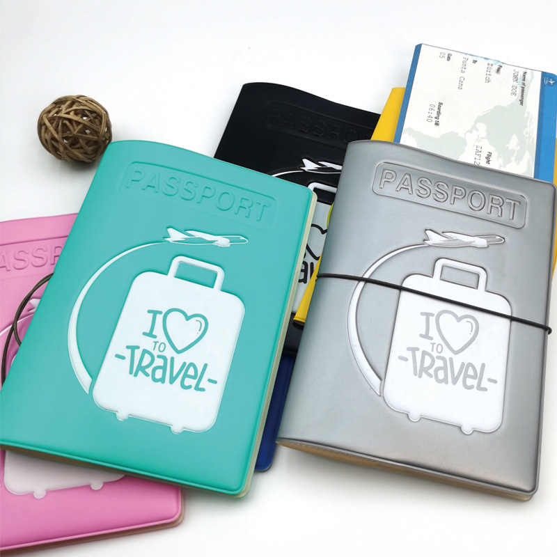 Držač putovnice s geometrijskim uzorkom, PVC kućište s podstavom od sintetičke kože, ulični stil za svakodnevnu upotrebu