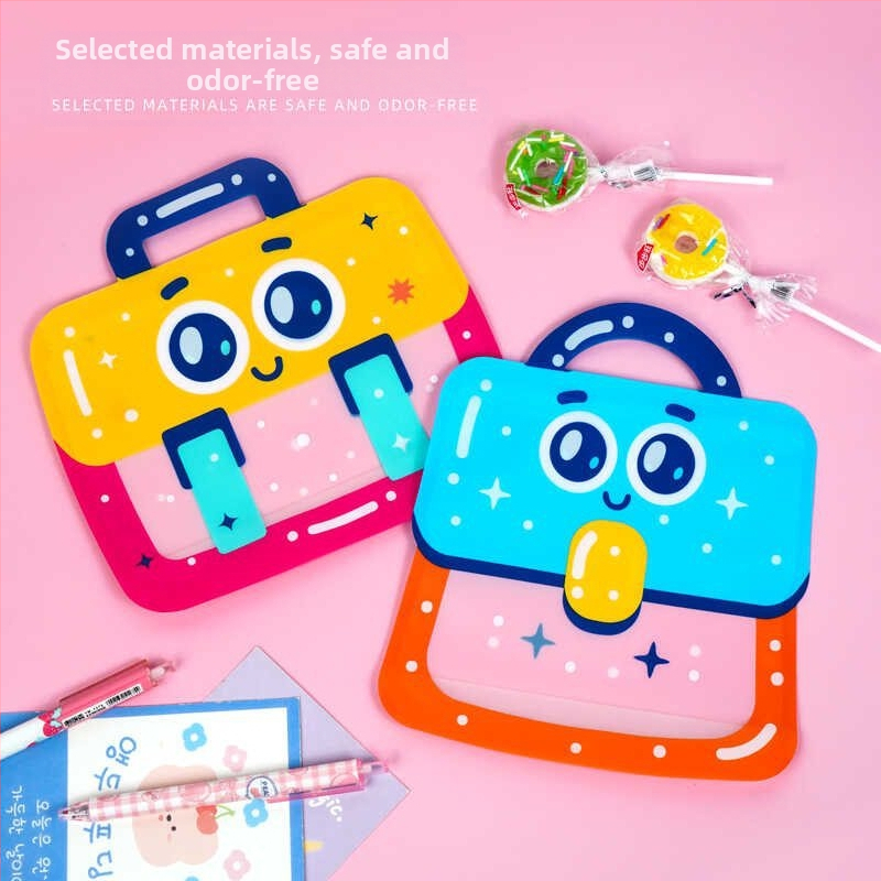 Чантичка за закуски с цип, мил карикатурен дизайн, подаръчна чанта, ръчно рисуван стил, персонализирана опаковка