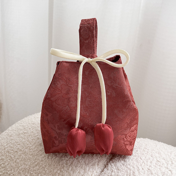 Audinių dovanų maišelis Deivės festivaliui, aliejinės tapybos stilius, skalbiamas, nešiojamas, siūta konstrukcija