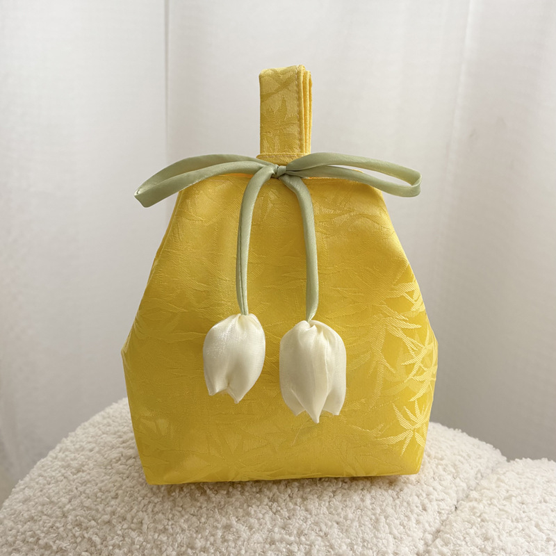 Audinių dovanų maišelis Deivės festivaliui, aliejinės tapybos stilius, skalbiamas, nešiojamas, siūta konstrukcija