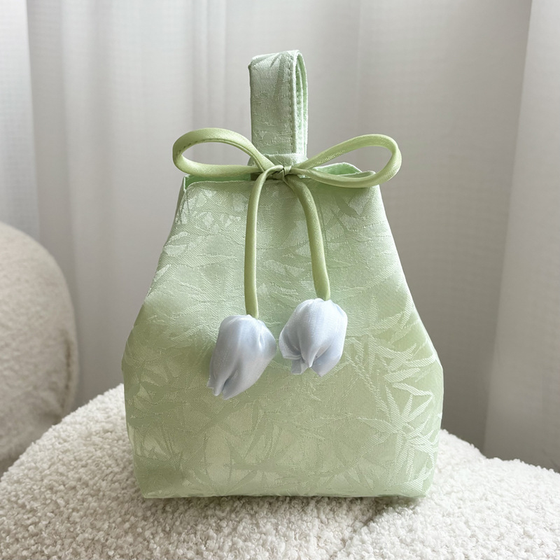 Audinių dovanų maišelis Deivės festivaliui, aliejinės tapybos stilius, skalbiamas, nešiojamas, siūta konstrukcija