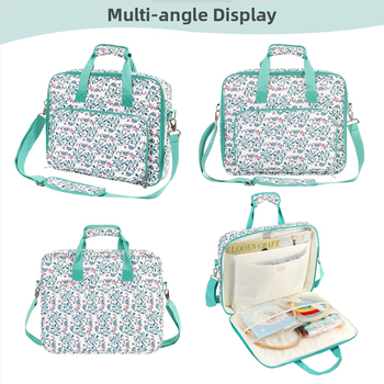 Τσάντα αποθήκευσης κροσέ, κυβοειδής μορφή, μεγάλος χώρος, Oxford ύφασμα, πολυλειτουργική, σειρά Eb Square, κατάλληλη για ταξίδια