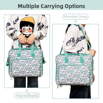 Τσάντα αποθήκευσης κροσέ, κυβοειδής μορφή, μεγάλος χώρος, Oxford ύφασμα, πολυλειτουργική, σειρά Eb Square, κατάλληλη για ταξίδια