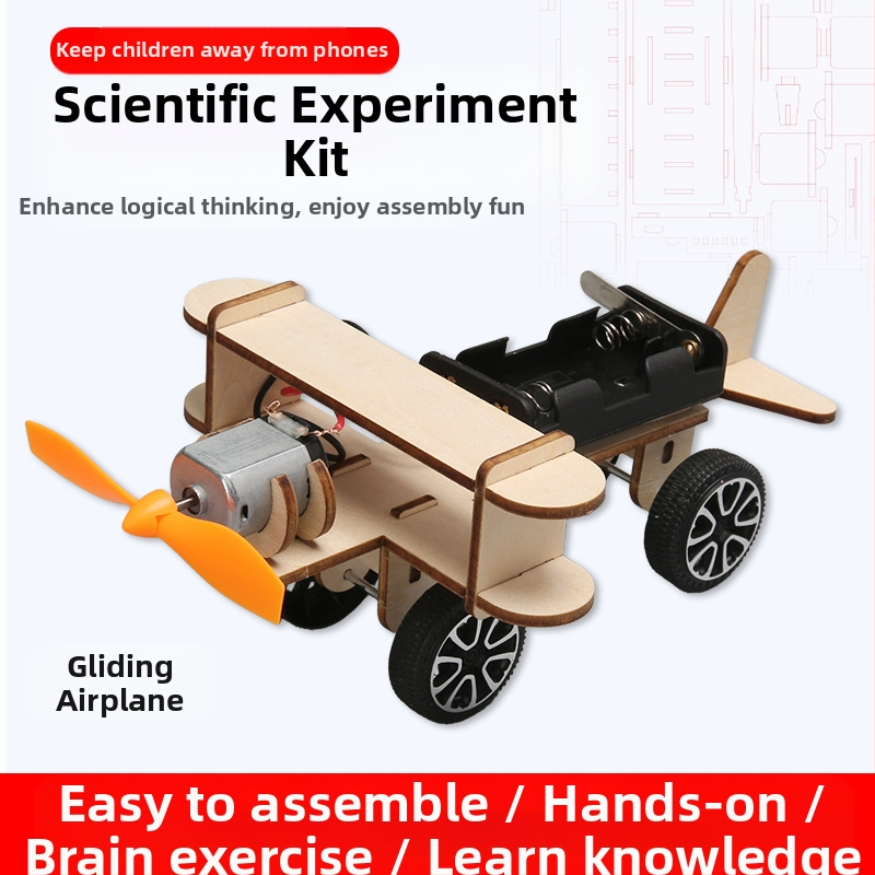 Medinis mokslinių eksperimentų rinkinys DIY fiziniams išradimams, neelektrinis, daugiafunkcinis, amžius 7-14 metų