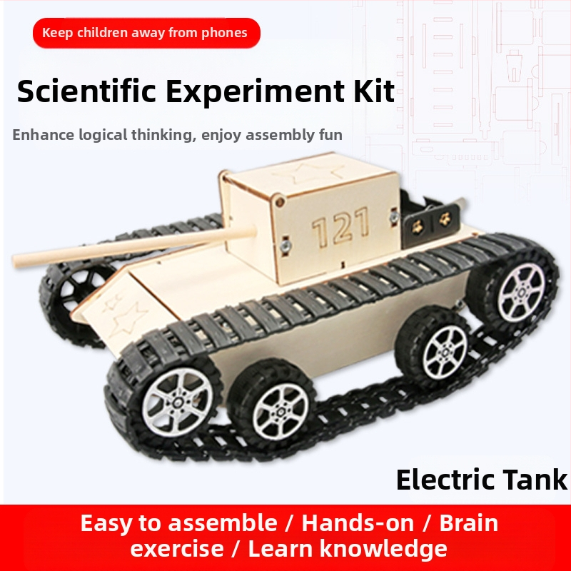 Medinis mokslinių eksperimentų rinkinys DIY fiziniams išradimams, neelektrinis, daugiafunkcinis, amžius 7-14 metų