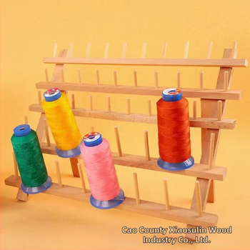 Grove ξύλινο σταντ για ρολά κλωστής – επιτραπέζιος φορητός οργανωτής, μονοεπίπεδη κατασκευή