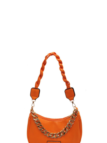 Geantă de umăr — Simplitate urbană; Material PU; Formă tip pernă; Închidere cu fermoar; Căptușeală PU