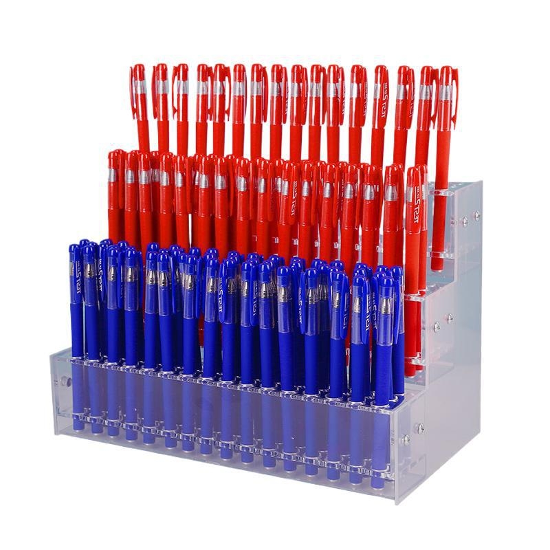 Akrilinis plaukštė plaukų segtuvėj su kelių sluoksnių laikikliu – plastikinė konstrukcija; 1–4 sluoksniai; skylės 48/96/144/192