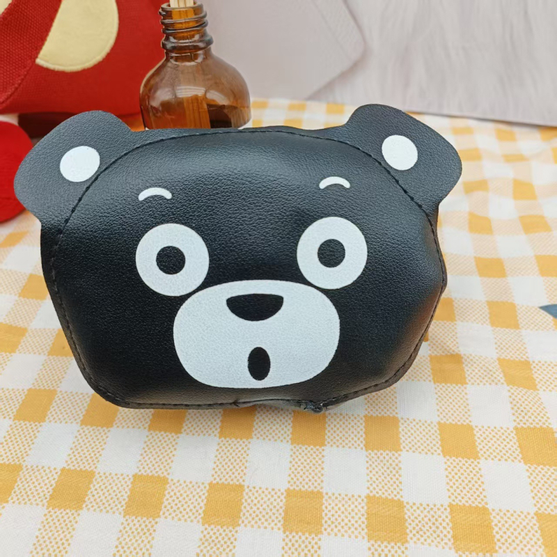 Παιδική PU crossbody τσάντα με φιόγκο, σχέδιο Κινούμενων Σχεδίων για νηπιαγωγείο