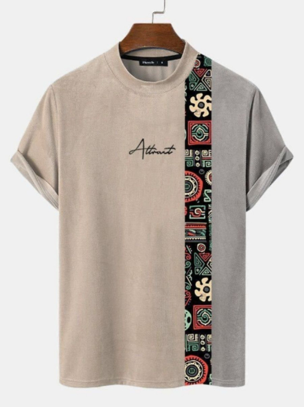 T shirt širokog kroja s 3D kamuflažnim printom, kratki rukavi, okrugli izrez, poliester materijal, digitalni tisak