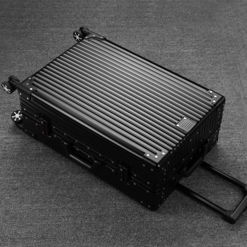 Valiză de călătorie complet din aluminiu pentru afaceri, corp din aliaj aluminiu-magneziu, încuciătoare TSA, roți universale, design dreptunghiular