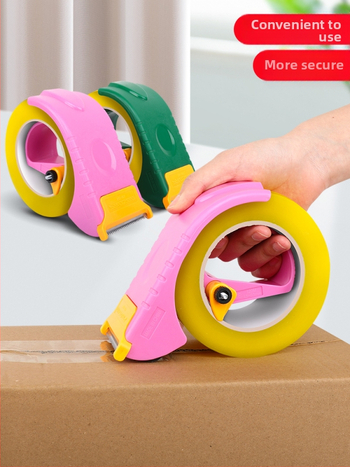 Συσκευή σφράγισης κιβωτίων και κοπής ταινιών – χειροποίητο πλαστικό εργαλείο συσκευασίας για οικιακή/γραφεία χρήση, συμβατό με ταινίες έως 48 mm