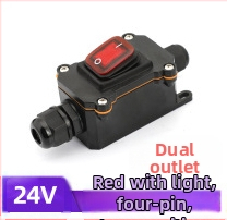 Лодковидна водоустойчива кутия за превключвател за външна употреба, 30 A, съпротивление на контакта ≤50 mΩ, съпротивление на изолацията ≥100 MΩ, 50 000 цикъла, CE, до 440 V