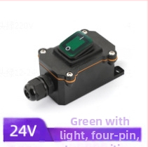 Лодковидна водоустойчива кутия за превключвател за външна употреба, 30 A, съпротивление на контакта ≤50 mΩ, съпротивление на изолацията ≥100 MΩ, 50 000 цикъла, CE, до 440 V