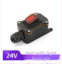 Лодковидна водоустойчива кутия за превключвател за външна употреба, 30 A, съпротивление на контакта ≤50 mΩ, съпротивление на изолацията ≥100 MΩ, 50 000 цикъла, CE, до 440 V