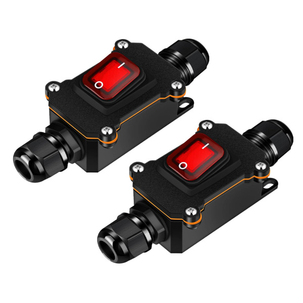 Лодковидна водоустойчива кутия за превключвател за външна употреба, 30 A, съпротивление на контакта ≤50 mΩ, съпротивление на изолацията ≥100 MΩ, 50 000 цикъла, CE, до 440 V