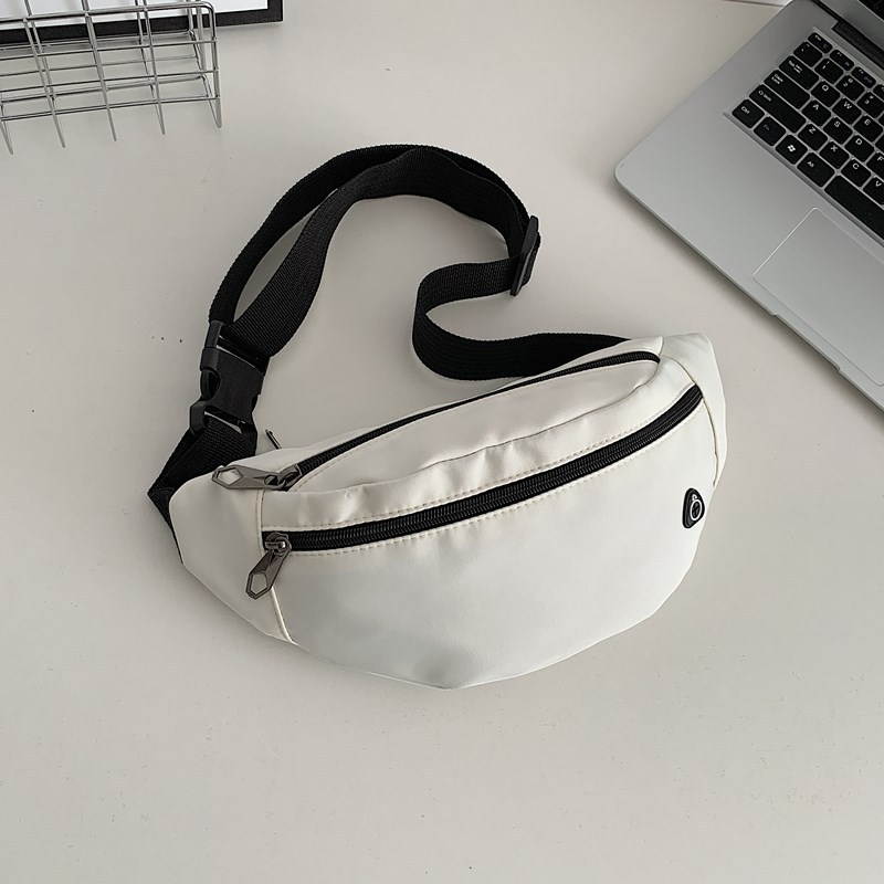 Vyriška Oxford audinio crossbody rankinė su užtrauktuku, poliesterio pamušalas, ID kortelės kišenė, vidinė patch kišenė