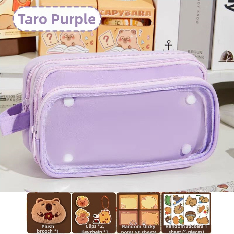 Platneni neseser za olovke s velikim kapacitetom, korejskog stila, za učenike osnovne i srednje škole