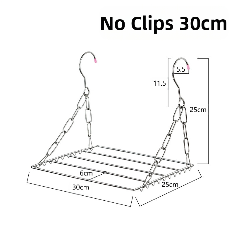 Nerūdijančio plieno skalbinių pakabos, mobilus džiovinimo stovas su apvaliu spaustuko dizainu, modelis DC022