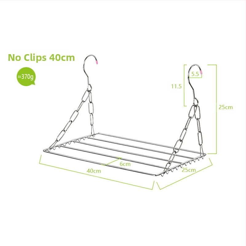 Nerūdijančio plieno skalbinių pakabos, mobilus džiovinimo stovas su apvaliu spaustuko dizainu, modelis DC022