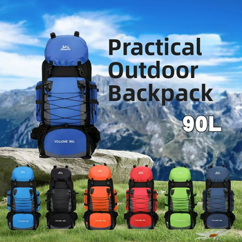 Nailona pārgājienu mugursoma, ergonomiska muguras daļa ar fizioloģisku līkni, nodilumizturīga, mitrā/sausā atdalīšana, poliestera oderējums