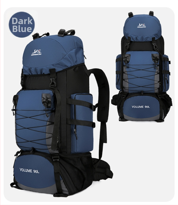 Nailona pārgājienu mugursoma, ergonomiska muguras daļa ar fizioloģisku līkni, nodilumizturīga, mitrā/sausā atdalīšana, poliestera oderējums