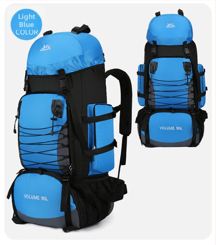 Nailona pārgājienu mugursoma, ergonomiska muguras daļa ar fizioloģisku līkni, nodilumizturīga, mitrā/sausā atdalīšana, poliestera oderējums