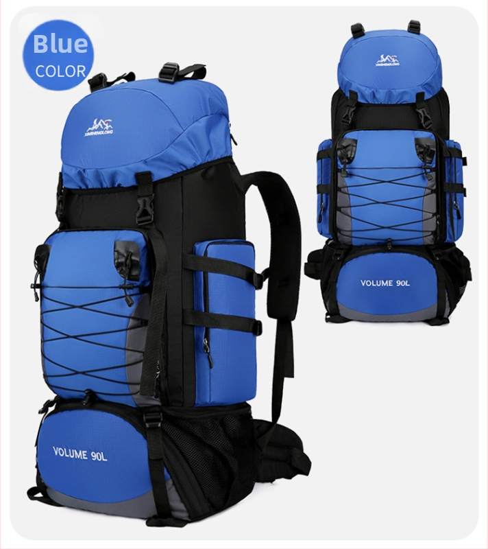 Nailona pārgājienu mugursoma, ergonomiska muguras daļa ar fizioloģisku līkni, nodilumizturīga, mitrā/sausā atdalīšana, poliestera oderējums