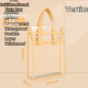 PVC чанта за документи със snap-on и наклонена форма, дебела конструкция, прозрачно и издръжливо съхранение на учебни документи и задачи
