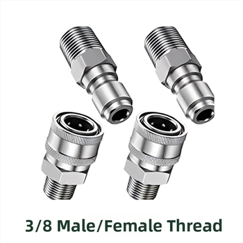 Αντάπτορες γρήγορης σύνδεσης από ανοξείδωτη 304 για πιεστικό καθαριστή υψηλής πίεσης, σύνδεση snap-thread, συμβατότητα με NPT/M22 για πλύσιμο αυτοκινήτων