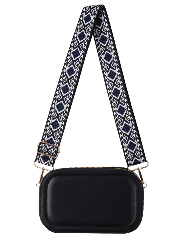 Maišo/Pečių dirželis – Poliesteris, Išplėčiamas dizainas, Miesto paprastumas, Gėlių raštas, Išleidimas: Žiema 2024