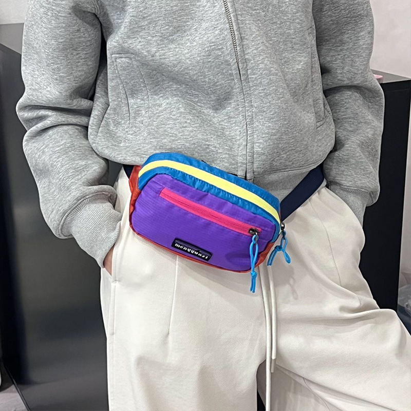 Bērnu mini crossbody soma no neilona – ultra viegla, ātri žūstoša, elpojoša, universāla ikdienas ārējai lietošanai