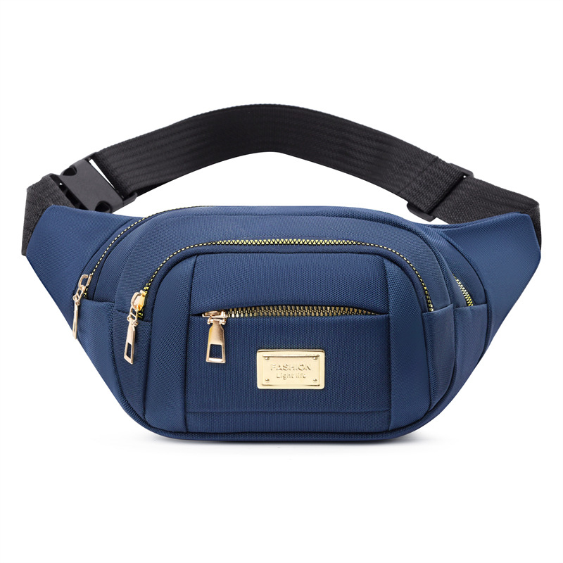 Geantă de talie pentru femei – Multifuncțională, cu capacitate mare (Stil: street trend; Material: Oxford cloth; Închidere: fermoar; Structură internă: buzunar secret cu fermoar; Tip exterior: tridimensional)