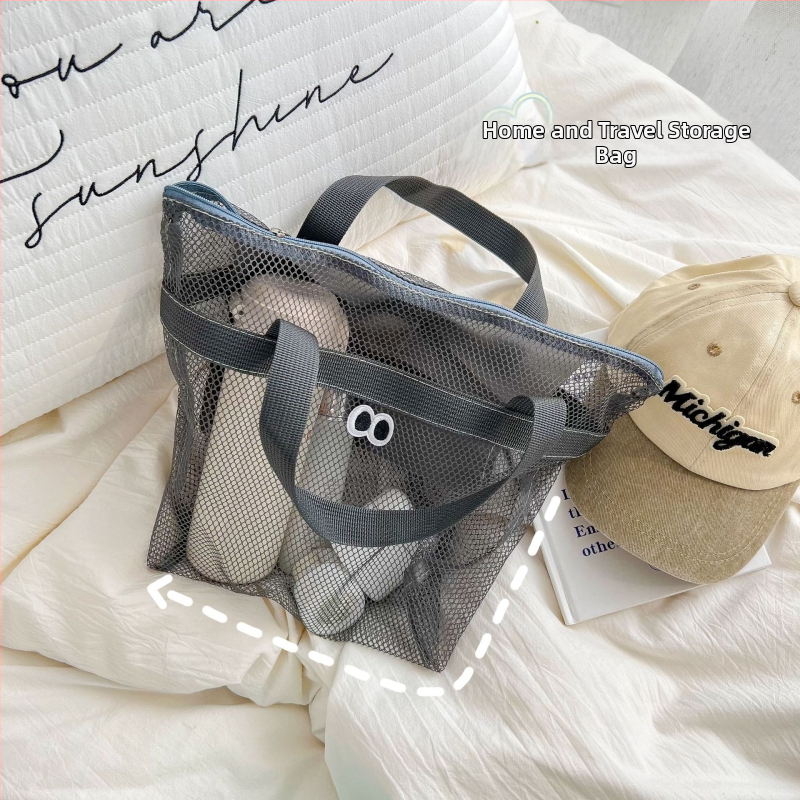 Козметична чанта с мрежеста структура за тоалетни и козметика, преносима за открито, японски стил