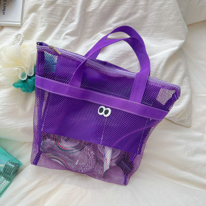 Τσαντάκι καλλυντικών με δίχτυ, για αποθήκευση καλλυντικών και προϊόντων περιποίησης, φορητό για εξωτερική χρήση, ιαπωνικό στυλ