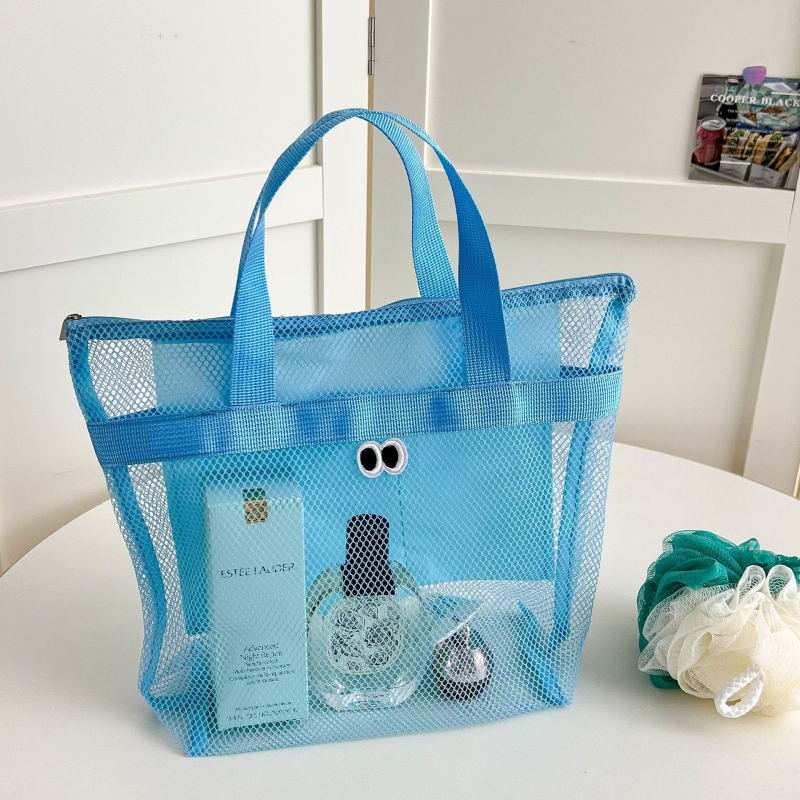 Τσαντάκι καλλυντικών με δίχτυ, για αποθήκευση καλλυντικών και προϊόντων περιποίησης, φορητό για εξωτερική χρήση, ιαπωνικό στυλ