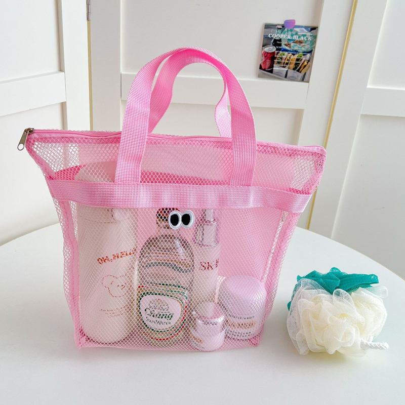 Τσαντάκι καλλυντικών με δίχτυ, για αποθήκευση καλλυντικών και προϊόντων περιποίησης, φορητό για εξωτερική χρήση, ιαπωνικό στυλ