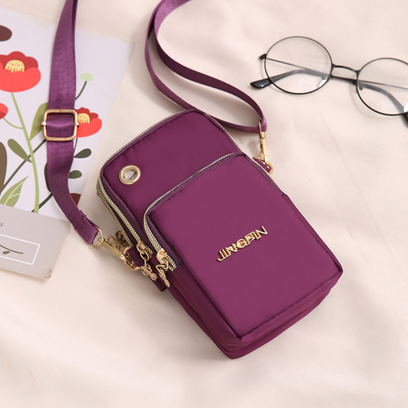 Išmaniojo telefono rankinė | Vertikalus kvadrato dizainas | Oxford audinys | Užtrauktukas atidarymas | Moterims | Miesto stilius