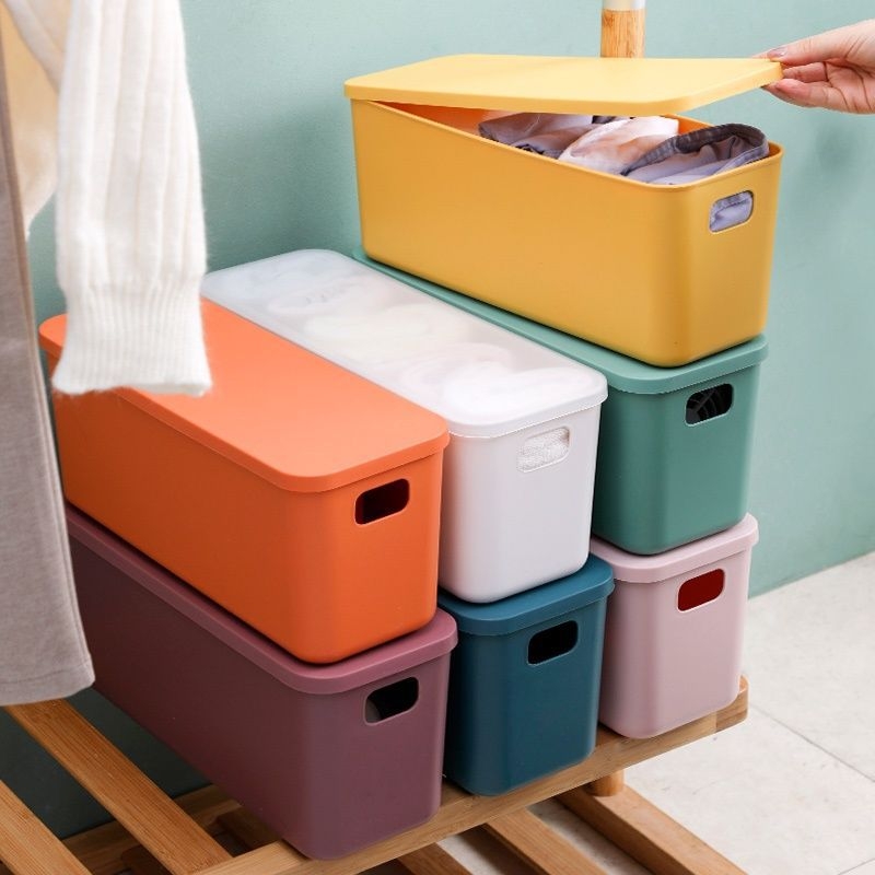 Desktop kutija za pohranu s poklopcem, otporna na prašinu, 12L, PP plast, organizator kablova, za auto, dnevni boravak, spavaću sobu, studij, kuhinju, kupaonicu, uz prilagodbu i otisk logotipa
