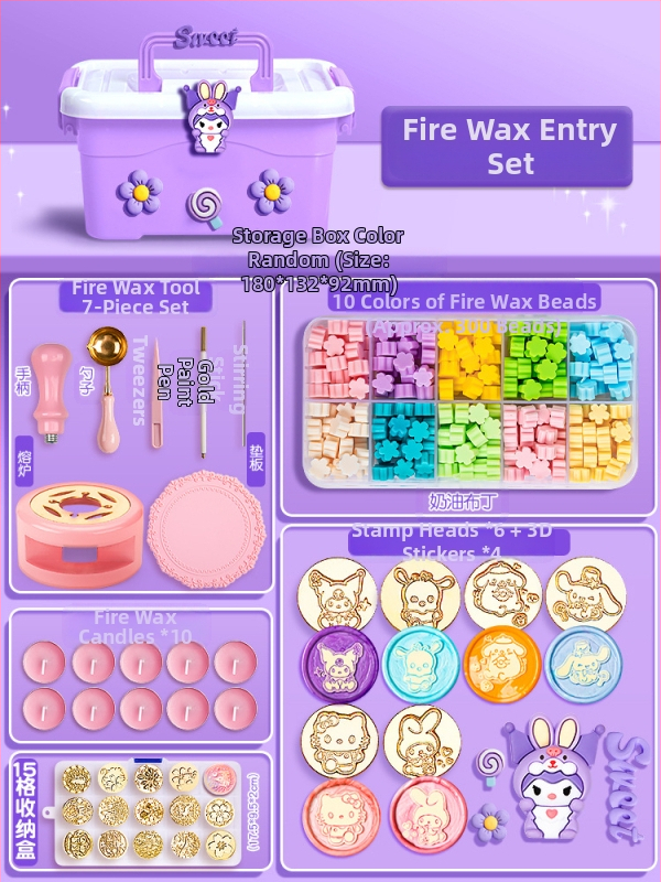 Vaska zīmogu komplekts, modelis 985, amatniecības komplekts ar zīmogu galviņām, materiāls: zīda ziedi