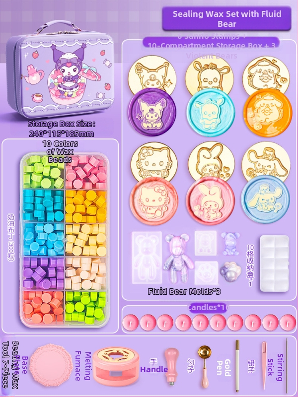 Vaska zīmogu komplekts, modelis 985, amatniecības komplekts ar zīmogu galviņām, materiāls: zīda ziedi