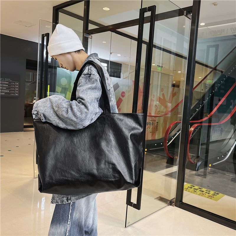 Geantă de voiaj pentru bărbați, aliaj de aluminiu, fermoar, căptușeală PU